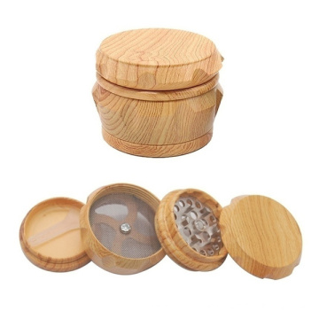 Premium Wood Handmade Herb Grinder 63 MM 4 Layers Tobacco Grinder with Sharp Teeth